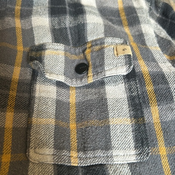 Rip curl Men’s flannel jacket size large - Picture 4 of 9